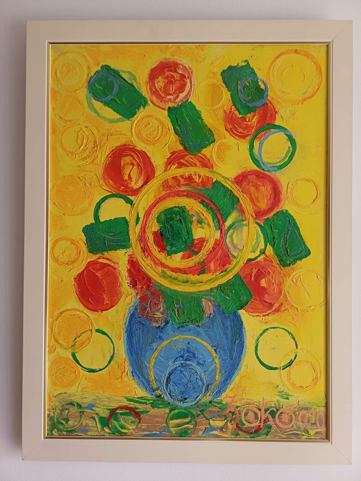 Polyform Presentation of Van Gogh's "Sunflowers 1"